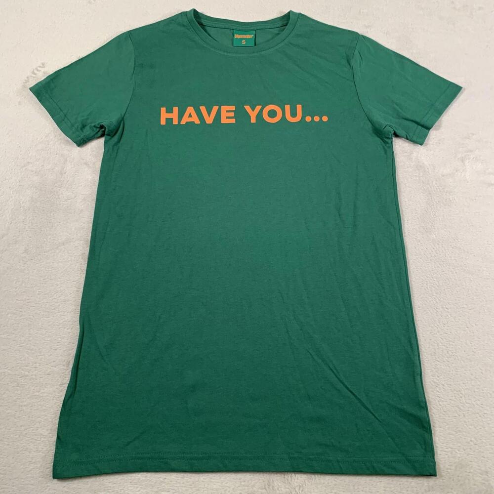 VTG Jagermeister Shirt Small Green Have You Had An‎ Ice Cold Shot Promo Tee Bar